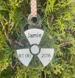 Personalized Rad Tech Christmas Ornament, Radiology, Ornament, Xray, Christmas, Year, Name