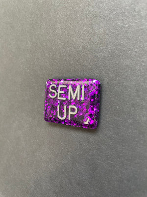 Semi Up Xray Marker, Position Indicator, Word Xray Markers, Rectangle, Glitter, Semi Erect