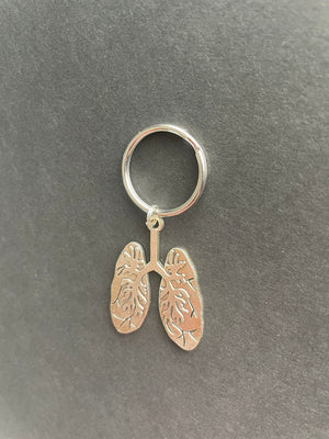 Lungs Keychain, Medical, Gift, Anatomy, Thorax, Pulmonary, Pulmonologist