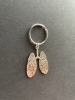 Lungs Keychain, Medical, Gift, Anatomy, Thorax, Pulmonary, Pulmonologist