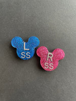 Mouse Ears Xray Markers, With Initials, Glitter