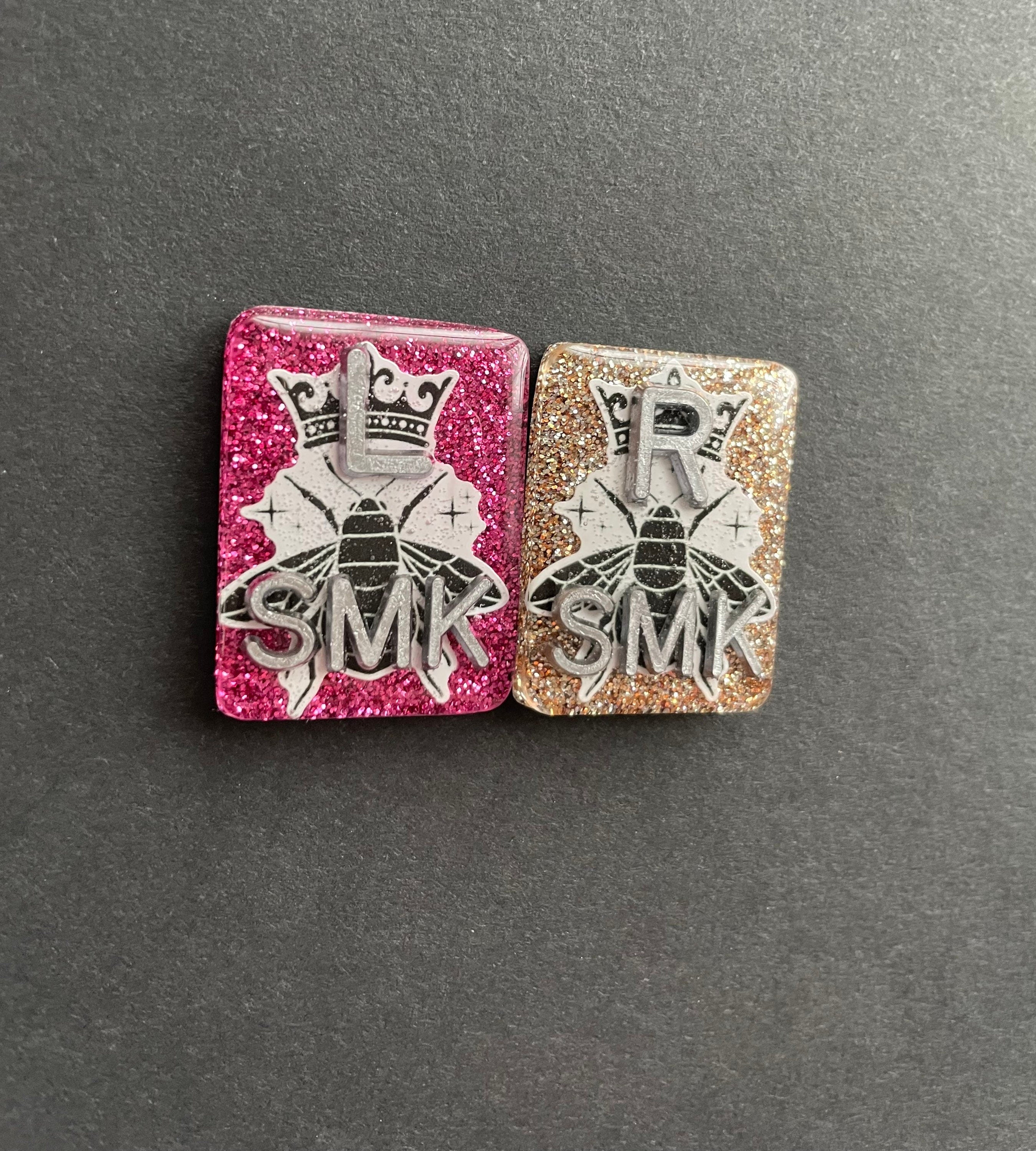 Queen Bee Xray Markers With 2 or 3 Initials, Beyonce, Rectangle, Glitter, Crown