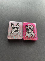 German Shepherd Xray Markers, With 2 or 3 Initials, Rectangle, Glitter, Dog