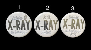 Future X-Ray Technologist Badge Holder, Retractable ID Badge Reel, Radiology, Rad Tech, Xray, Peace Sign, Student