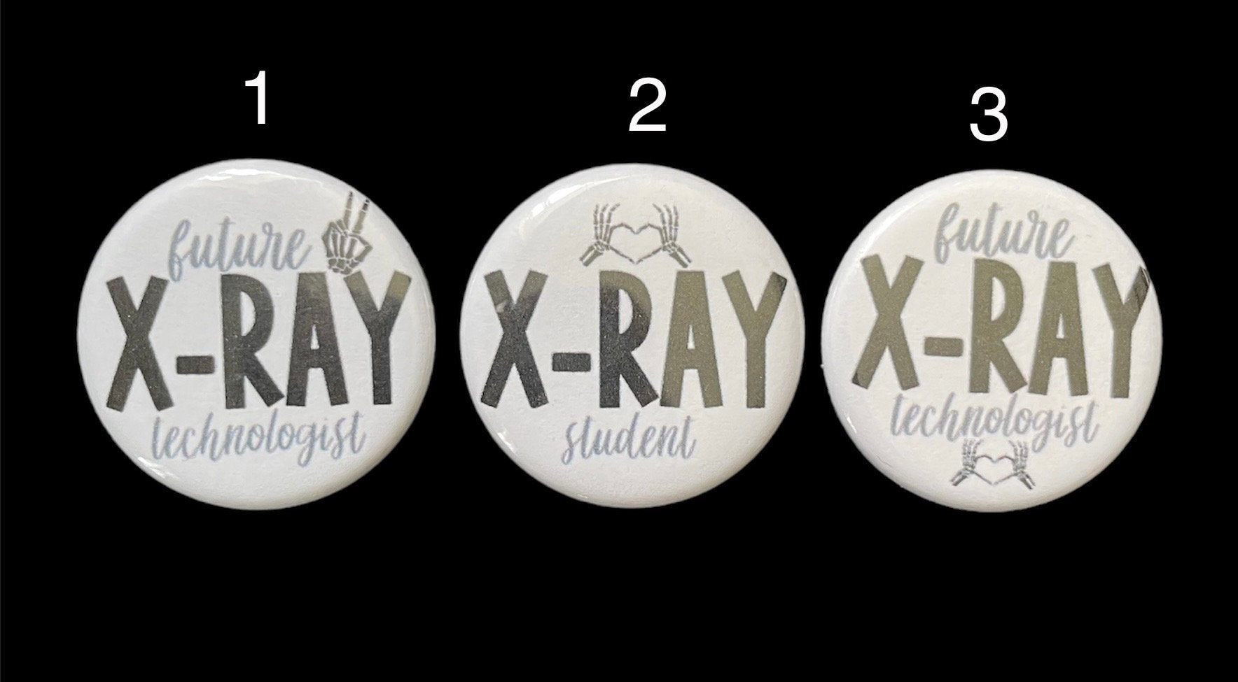 Student Xray Tech Bundle, Xray Markers, Large Rectangle, Badge Reel, Marker Holder, Radhesive, Radiology, Clinical