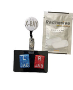 Student Xray Tech Bundle, Xray Markers, Large Rectangle, Badge Reel, Marker Holder, Radhesive, Radiology, Clinical