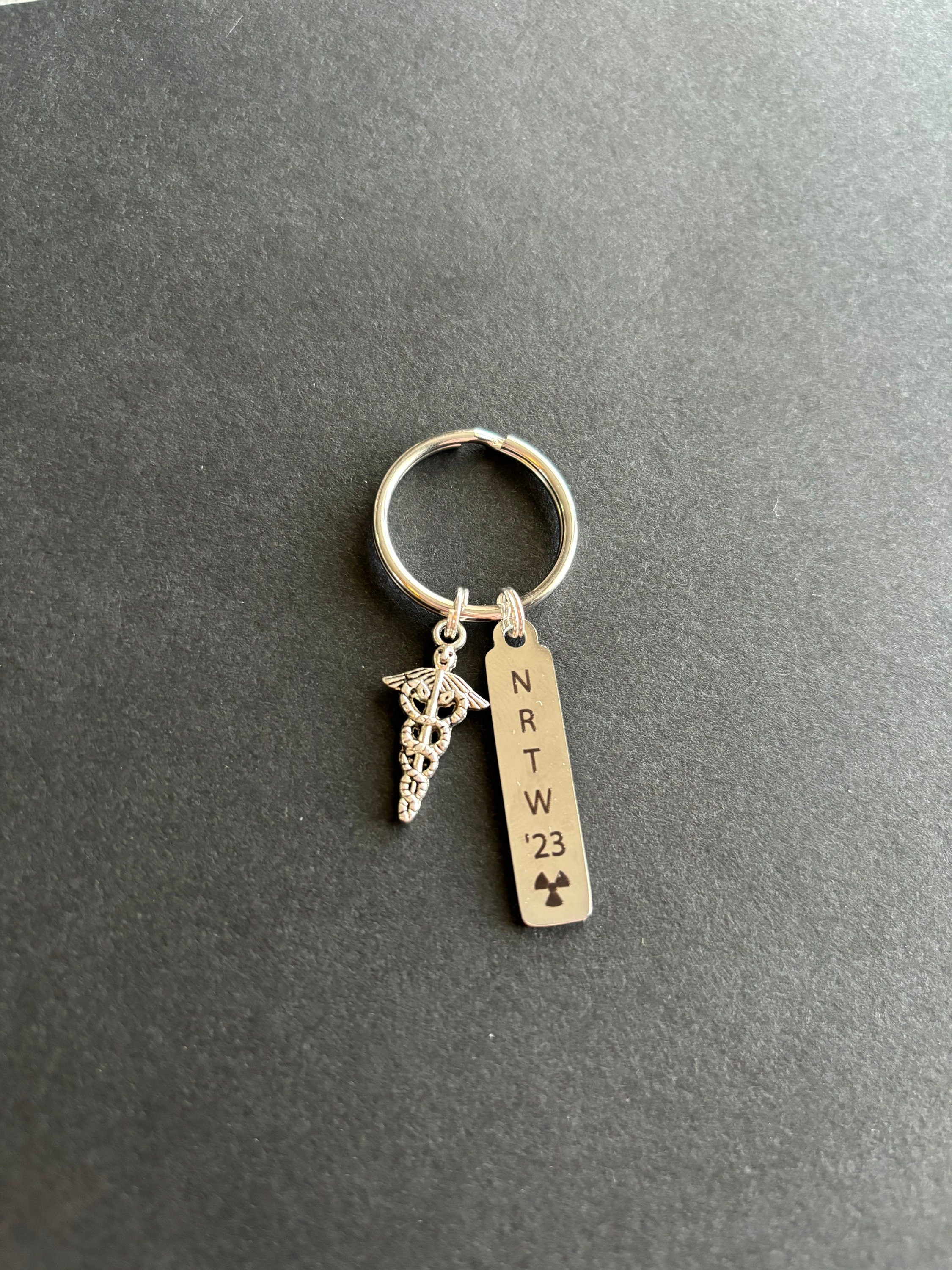 NRTW 2023 Keychain, Skeleton, National Rad Tech Week, Radiology Keychain, Rad Tech, Skeleton, Xray Tech, Caduceus, Gift