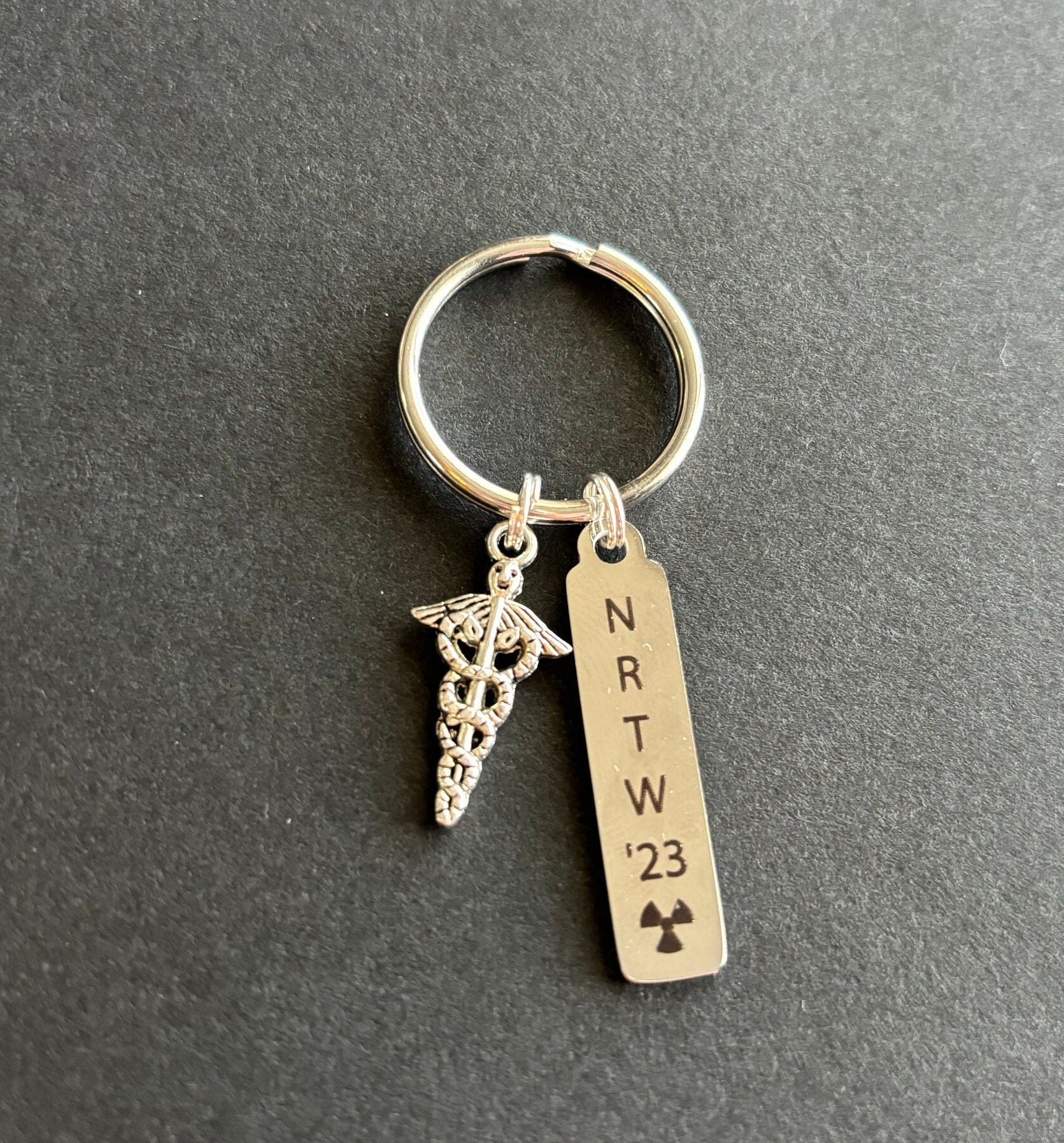 NRTW 2023 Keychain, Skull, National Rad Tech Week, Radiology Keychain, Rad Tech, Skeleton, Xray Tech,Skeleton, Caduceus, Gift