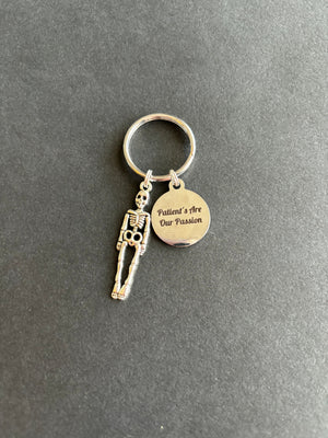 NRTW Keychain, Patient's Are Our Passion, Skeleton, National Rad Tech Week, Radiology Keychain, Rad Tech, Xray Tech, Caduceus, Gift