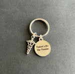 NRTW Keychain, Patient's Are Our Passion, Caduceus, National Rad Tech Week, Radiology Keychain, Rad Tech, Xray Tech, Skeleton, Gift