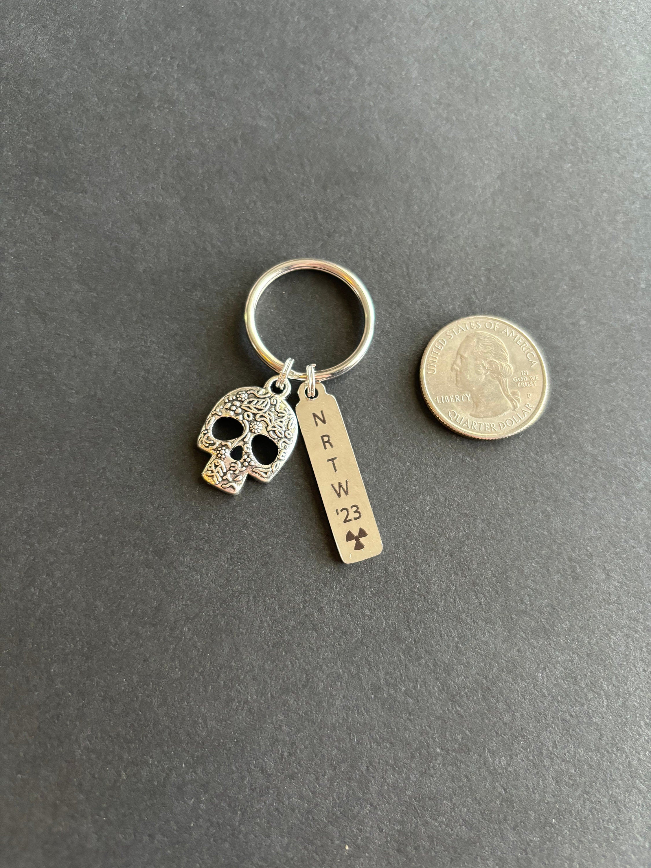 NRTW 2023 Keychain, Skull, National Rad Tech Week, Radiology Keychain, Rad Tech, Skeleton, Xray Tech,Skeleton, Caduceus, Gift