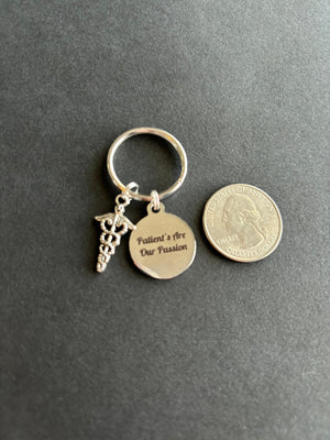 NRTW Keychain, Patient's Are Our Passion, Caduceus, National Rad Tech Week, Radiology Keychain, Rad Tech, Xray Tech, Skeleton, Gift