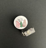 Christmas Tree Cakes Badge Holder, Retractable ID Badge Reel, Tis The Season, Little Debbie, Snack Cake, Cute, Gift