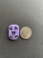 Tiny Paw Print Xray Markers, 2 or 3 Initials, Dog Lover, Pet, Animal, Small Rectangle, Glitter