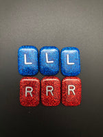 3 Sets of Generic Xray Markers, No Initials, Special Price, Blue and Red