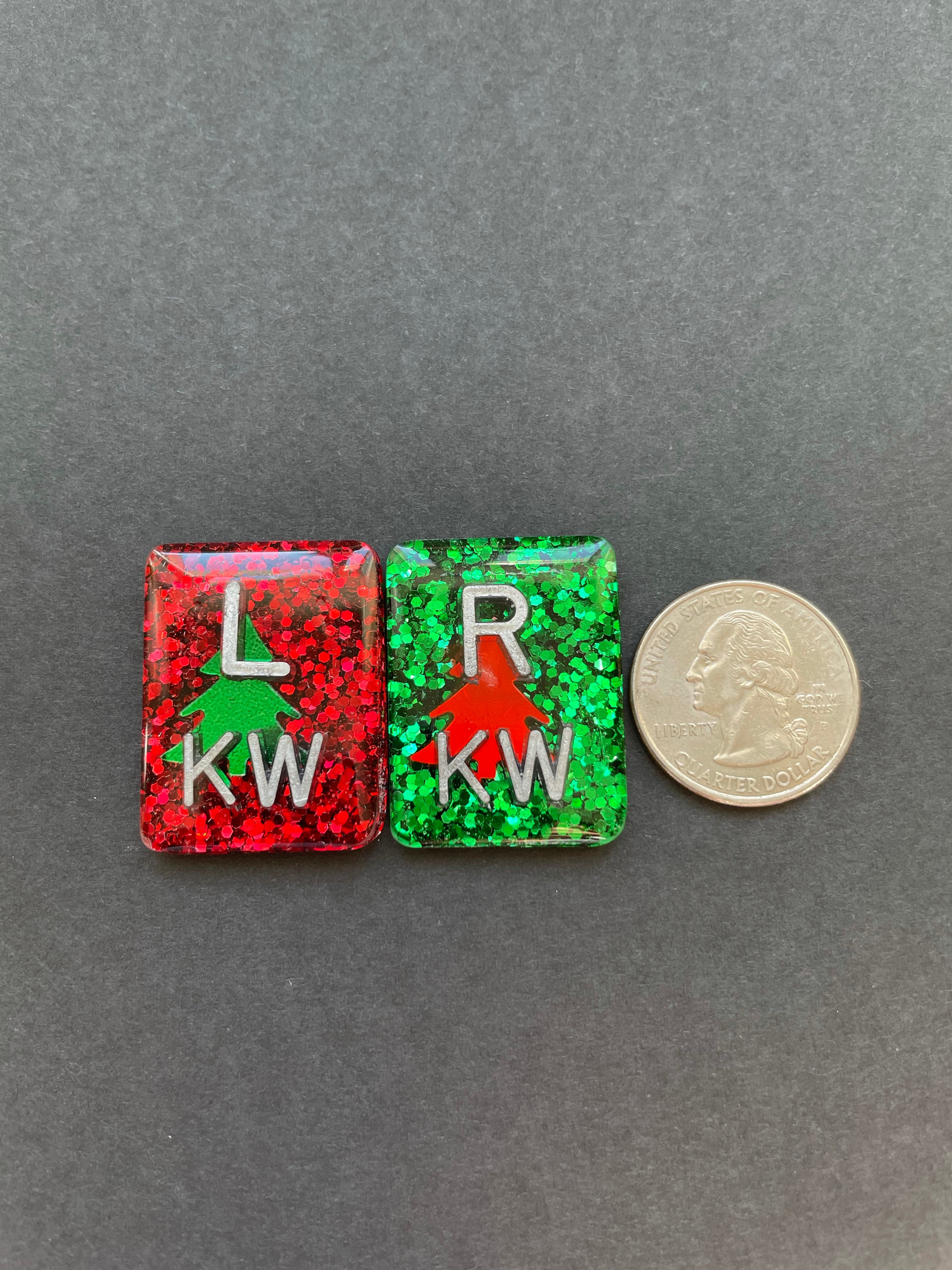 Christmas Tree Xray Markers, With 2 or 3 Initials, Christmas Xray Markers, Holiday Xray Markers