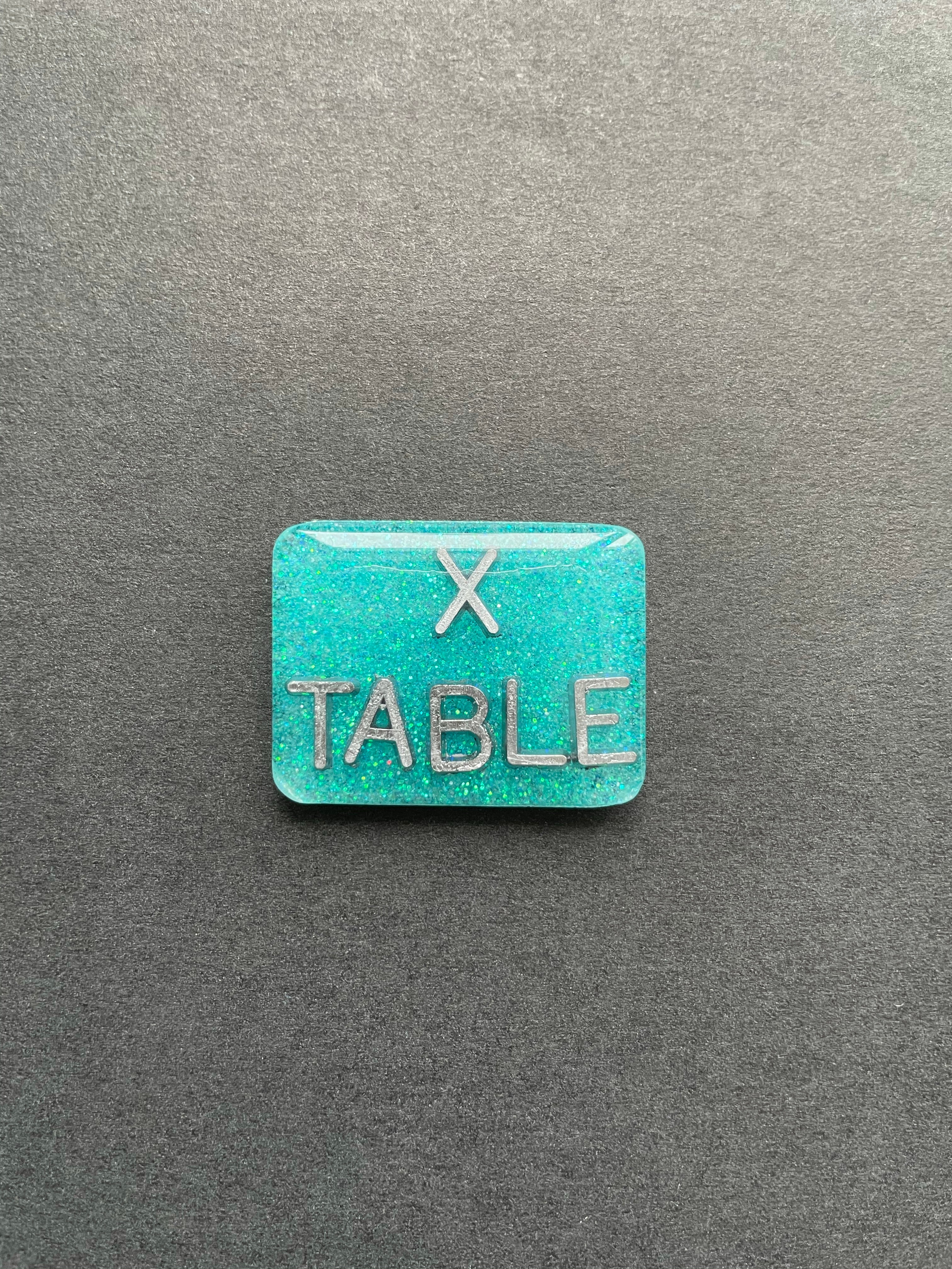 Cross Table Xray Marker, X Table Xray Markers, X-Table, Glitter, Rectangle, Word Xray Markers, Projection, Position