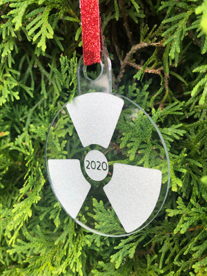 Radiology Christmas Ornament, Radiation Symbol, Ornament, Xray, CT Scan, Radiation Therapist