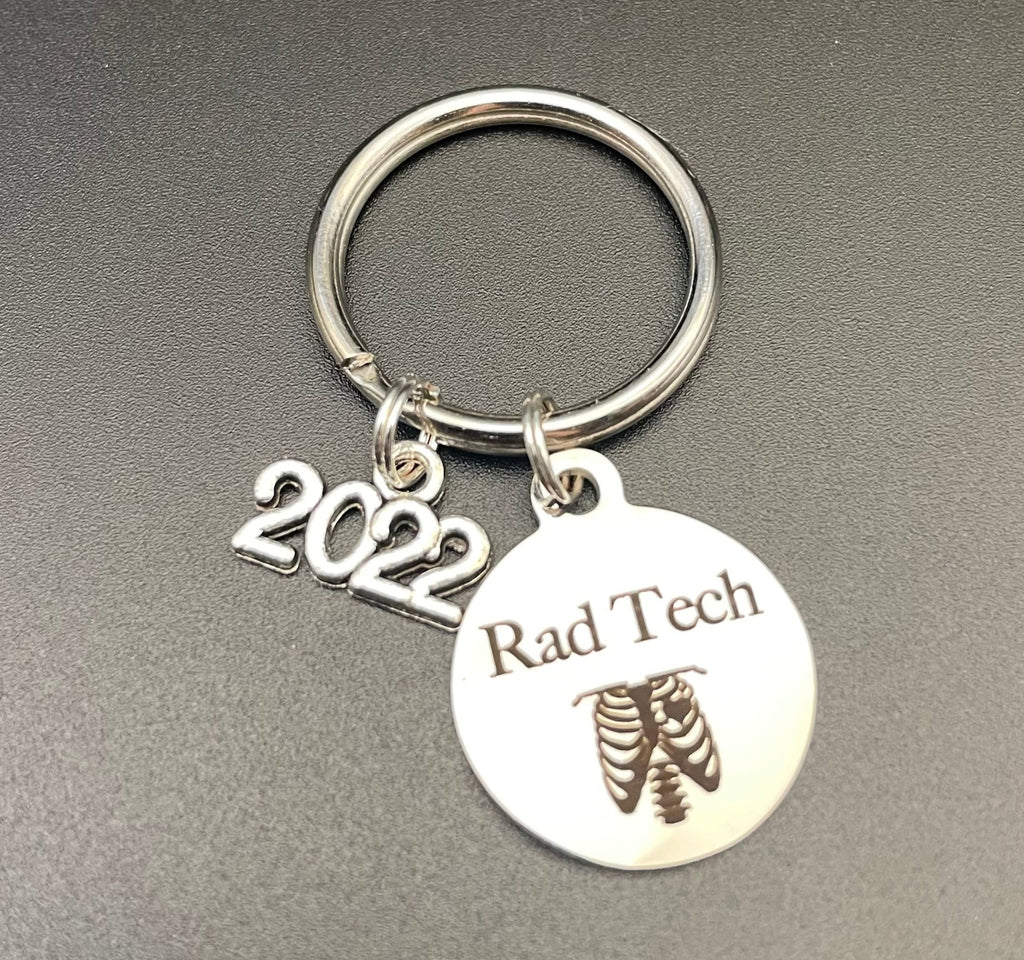 Rad Tech Graduation Gift, 2022, X-ray Tech Keychain, Radiology, X-Ray Tech