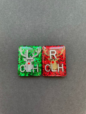 Reindeer Xray Markers, With 2 or 3 Initials, Christmas Xray Markers, Holiday Xray Markers