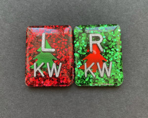 Christmas Tree Xray Markers, With 2 or 3 Initials, Christmas Xray Markers, Holiday Xray Markers