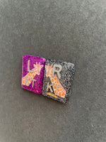 Giraffe Xray Markers, With 2 or 3 Initials, Glitter, Rectangle, Zoo, Animal