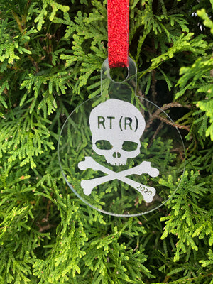 Rad Tech Christmas Ornament, Skull, Crossbones, Ornament