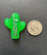 Cactus Xray Markers, Green, With Initials, Glitter, Succulent