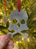 Skull And Crossbones Ornament, Xray Tech Gift, Customized Christmas Ornament, Xray Marker Ornament