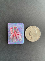 Ballet Slippers Xray Markers, With 2 or 3 Initials, Rectangle, Glitter, Dance