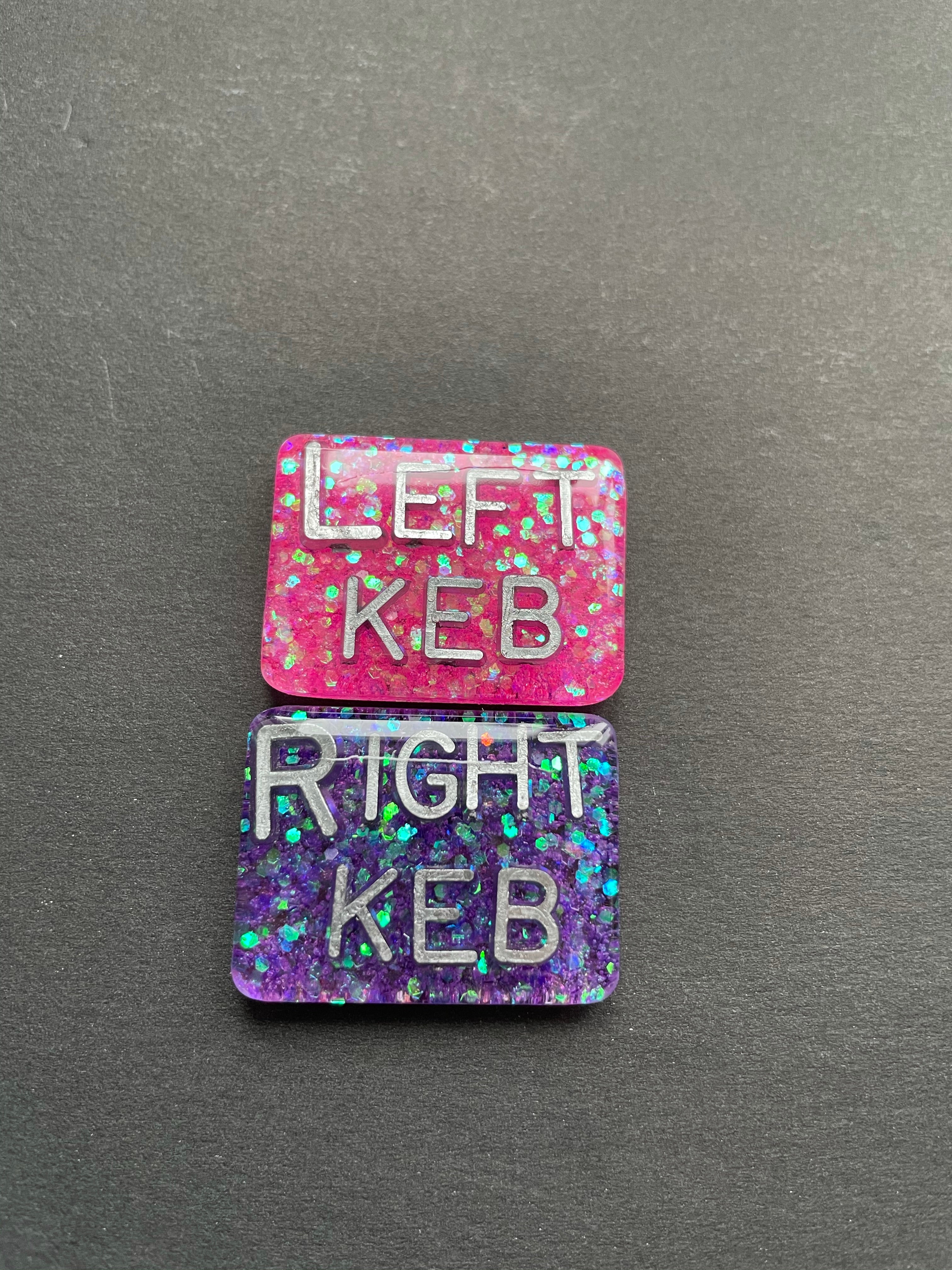 Left and Right Xray Markers, With 2 or 3 Initials, Rectangle, Glitter