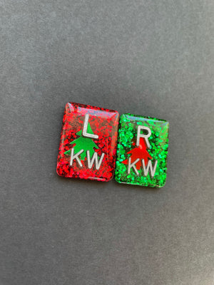 Christmas Tree Xray Markers, With 2 or 3 Initials, Christmas Xray Markers, Holiday Xray Markers