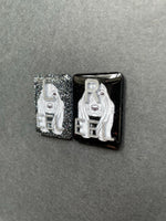 Basset Hound Xray Markers, With 2 or 3 Initials, Rectangle, Glitter, Dog