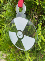 Radiology Christmas Ornament, Radiation Symbol, Ornament, Xray, CT Scan, Radiation Therapist