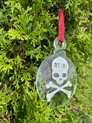 Rad Tech Christmas Ornament, Skull, Crossbones, Ornament