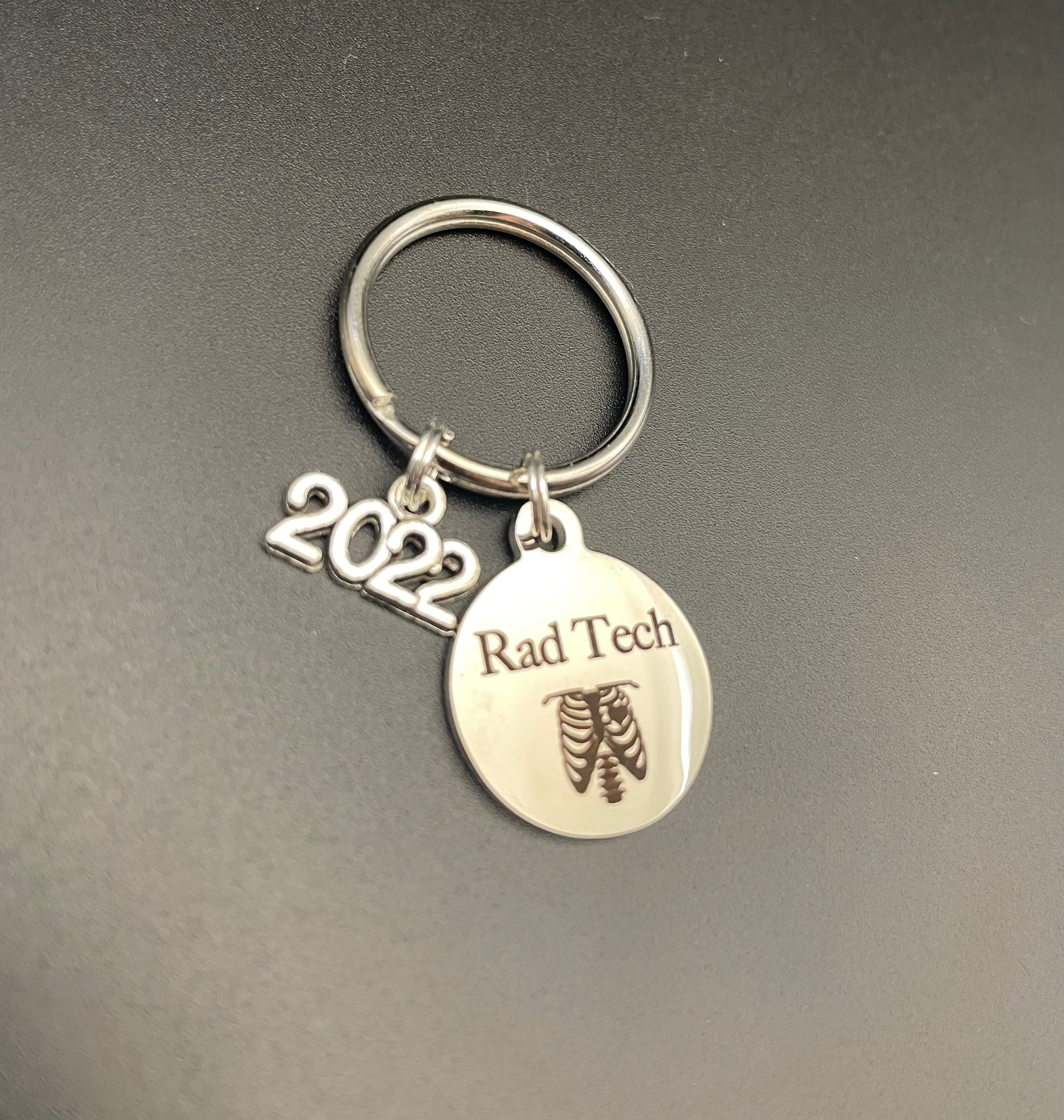 Rad Tech Graduation Gift, 2022, X-ray Tech Keychain, Radiology, X-Ray Tech