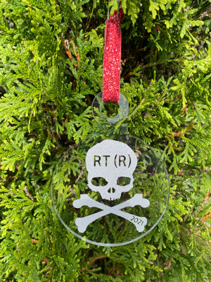 Rad Tech Christmas Ornament, Skull, Crossbones, Ornament