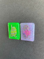 Easter Egg Xray Markers, With 2 or 3 Initials, Rectangle, Glitter