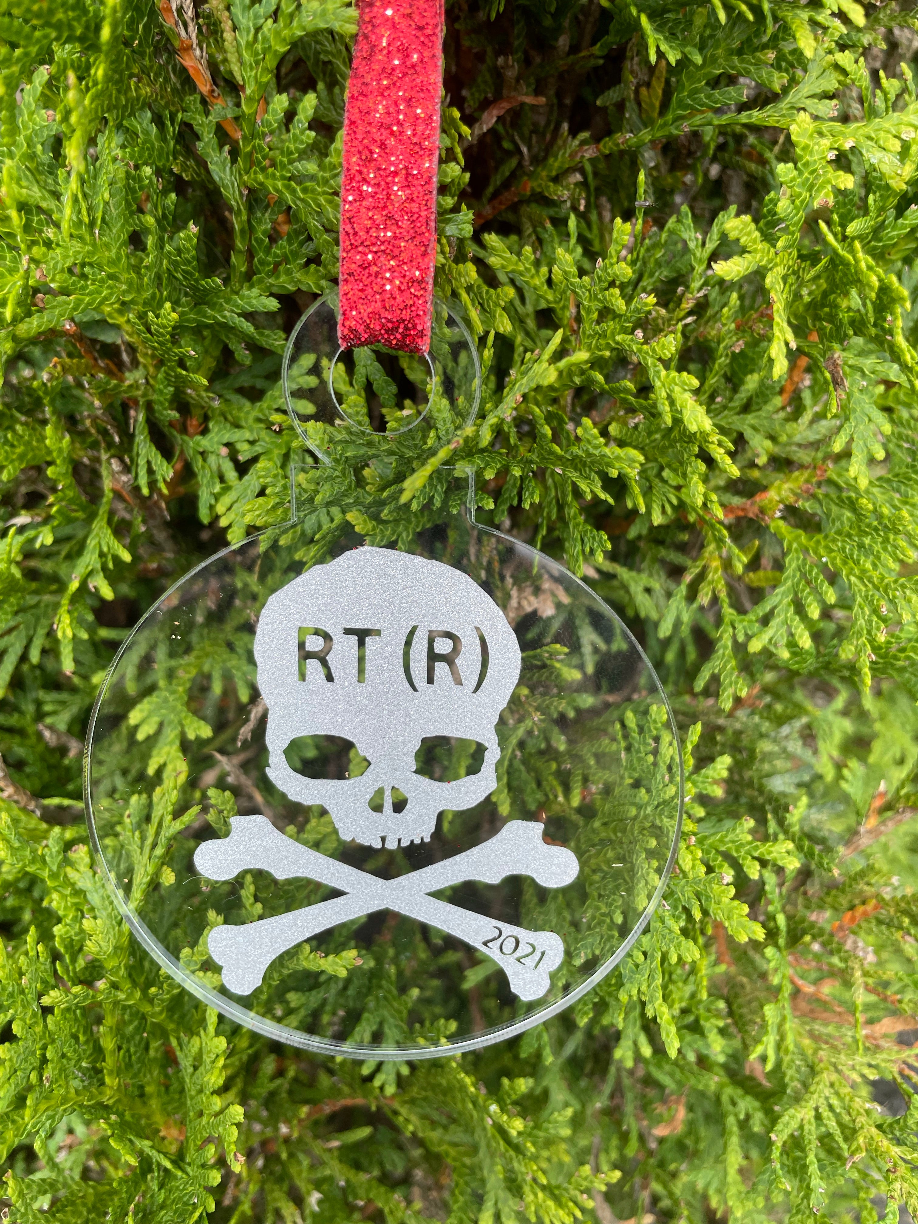 Rad Tech Christmas Ornament, Skull, Crossbones, Ornament