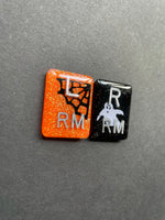 Halloween Xray Markers, With 2 or 3 Initials, Large Rectangle, Spider Web, Halloween, Ghost