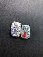 Sailboat Xray Markers, With 2 or 3 Initials, Rectangle, Glitter