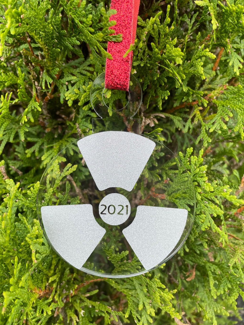 Radiology Christmas Ornament, Radiation Symbol, Ornament, Xray, CT Scan, Radiation Therapist