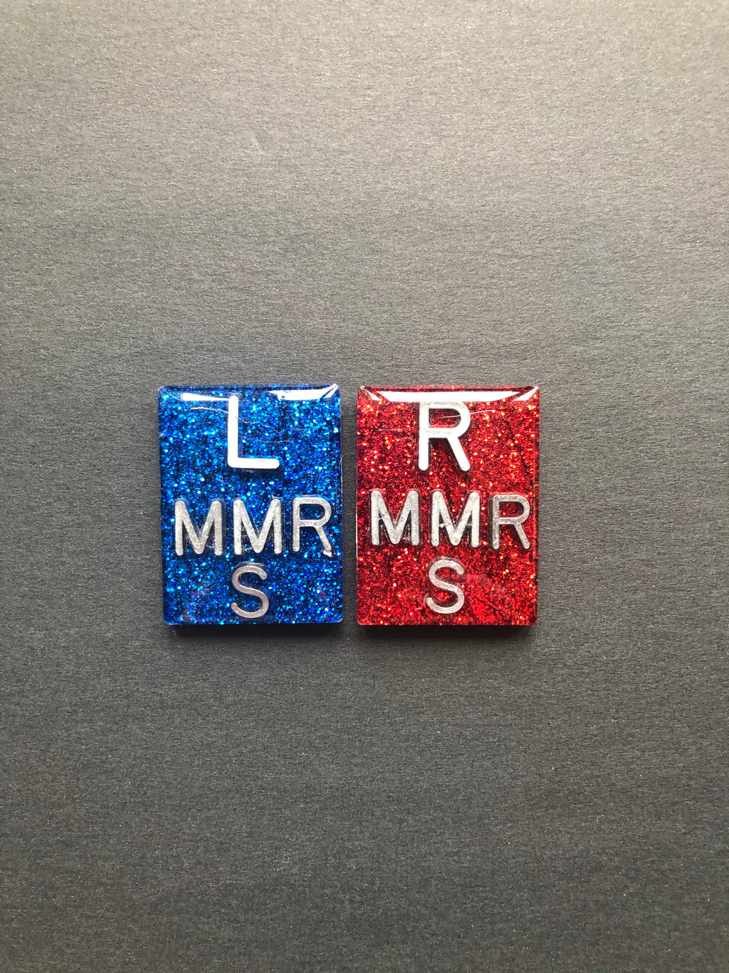 Xray Markers With 4 Initials, Rectangle, Glitter, Xray Tech Gift, Pretty, 2 Lines, Student