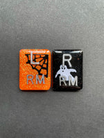 Halloween Xray Markers, With 2 or 3 Initials, Large Rectangle, Spider Web, Halloween, Ghost