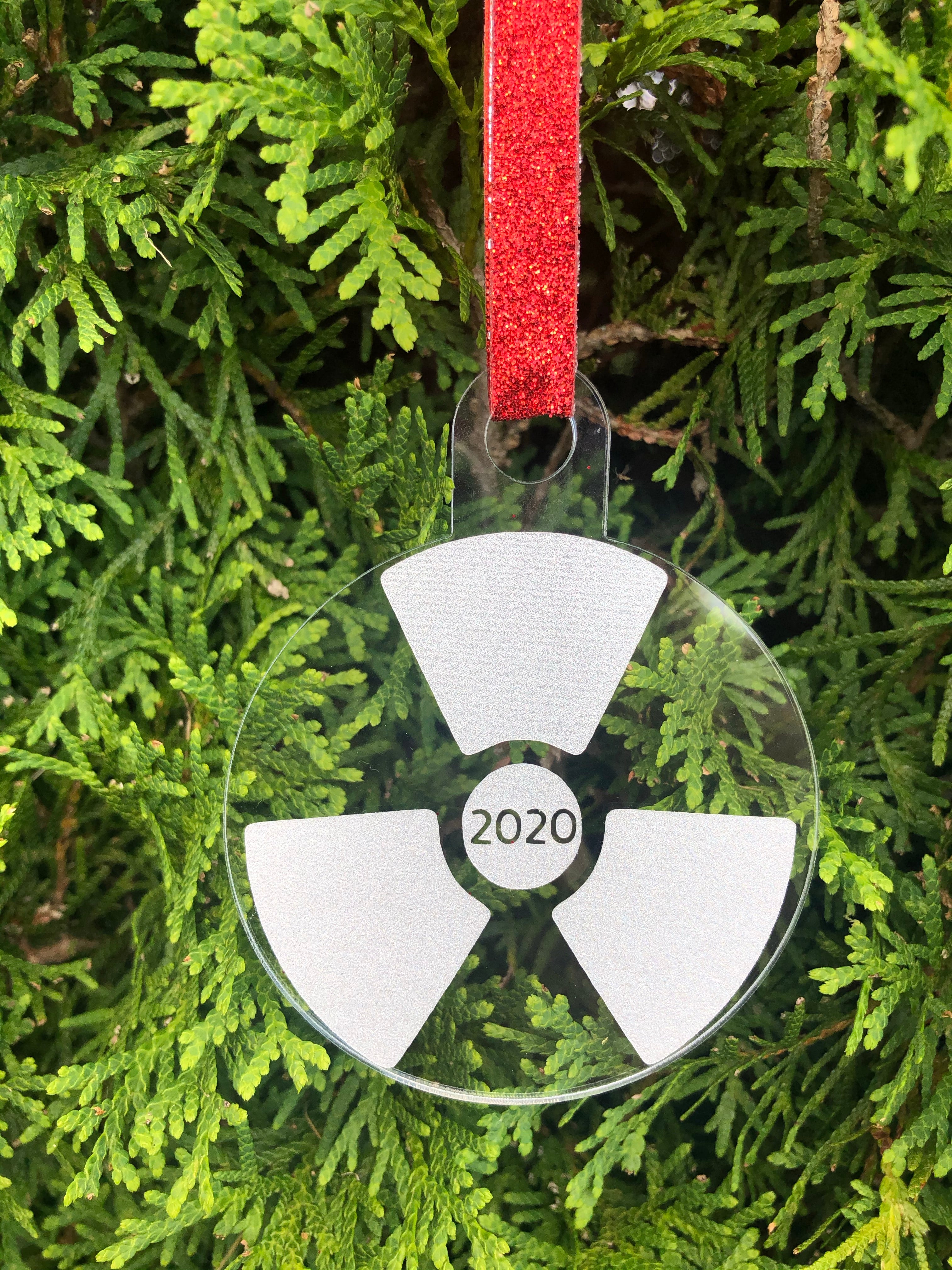 Radiology Christmas Ornament, Radiation Symbol, Ornament, Xray, CT Scan, Radiation Therapist