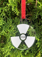 Radiology Christmas Ornament, Radiation Symbol, Ornament, Xray, CT Scan, Radiation Therapist