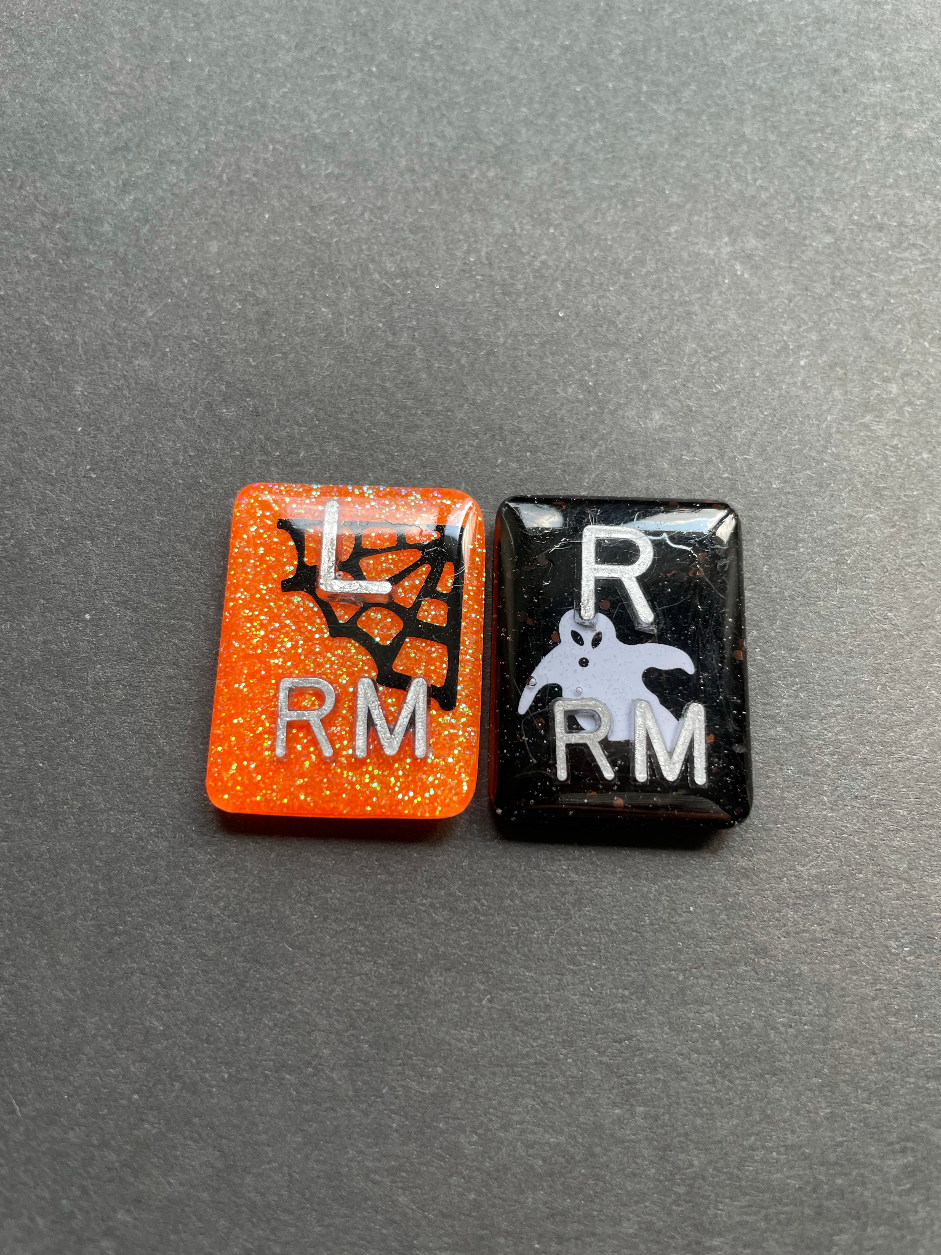 Halloween Xray Markers, With 2 or 3 Initials, Large Rectangle, Spider Web, Halloween, Ghost