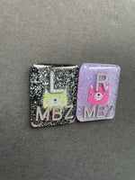 Cute Kitty Cat Xray Markers, Rectangle, Glitter, Cat X-ray Markers, With 2 or 3 Initials