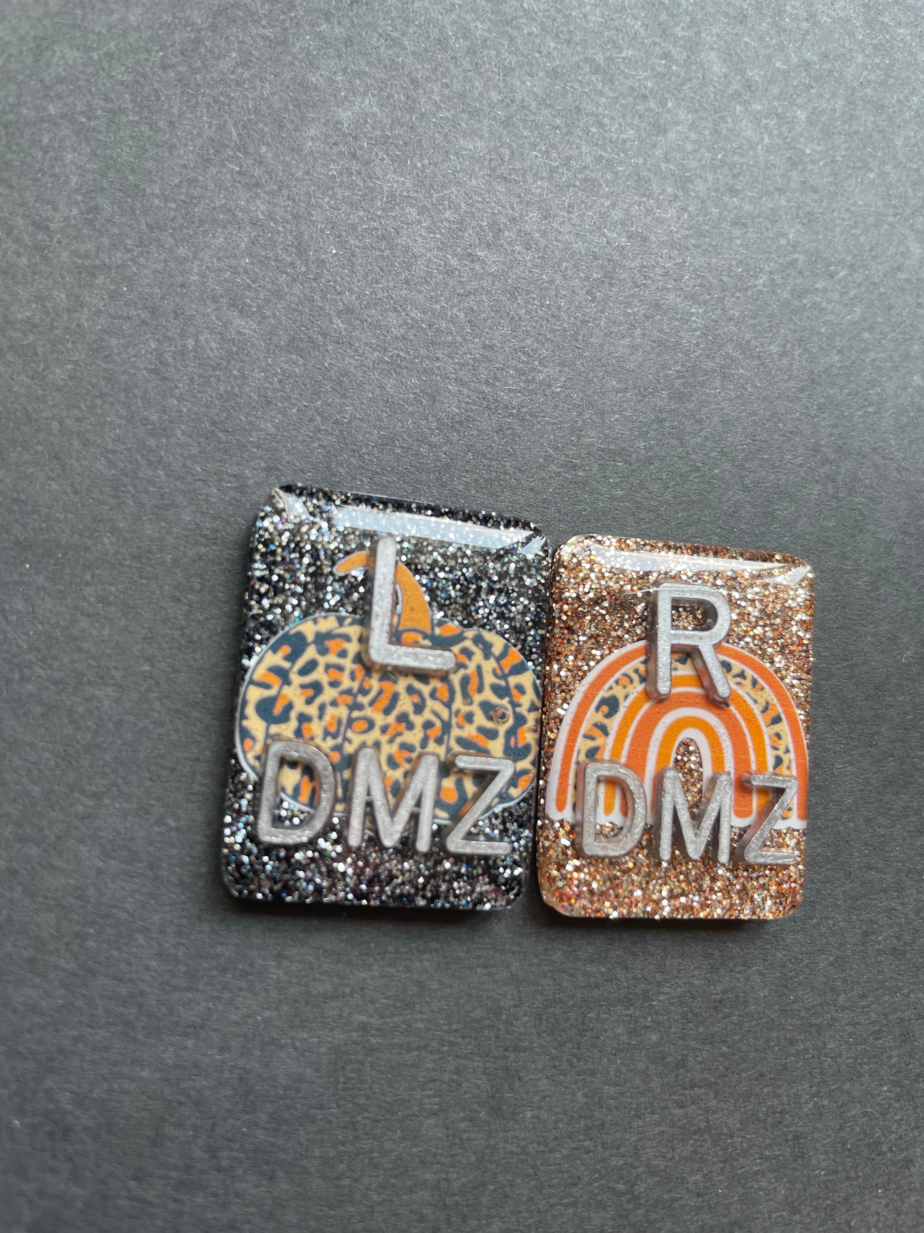 Fall Vibes Xray Markers, With 2 or 3 Initials, Large Rectangle, Pumpkin, Rainbow, Cheetah Print, Halloween, Autumn, Orange