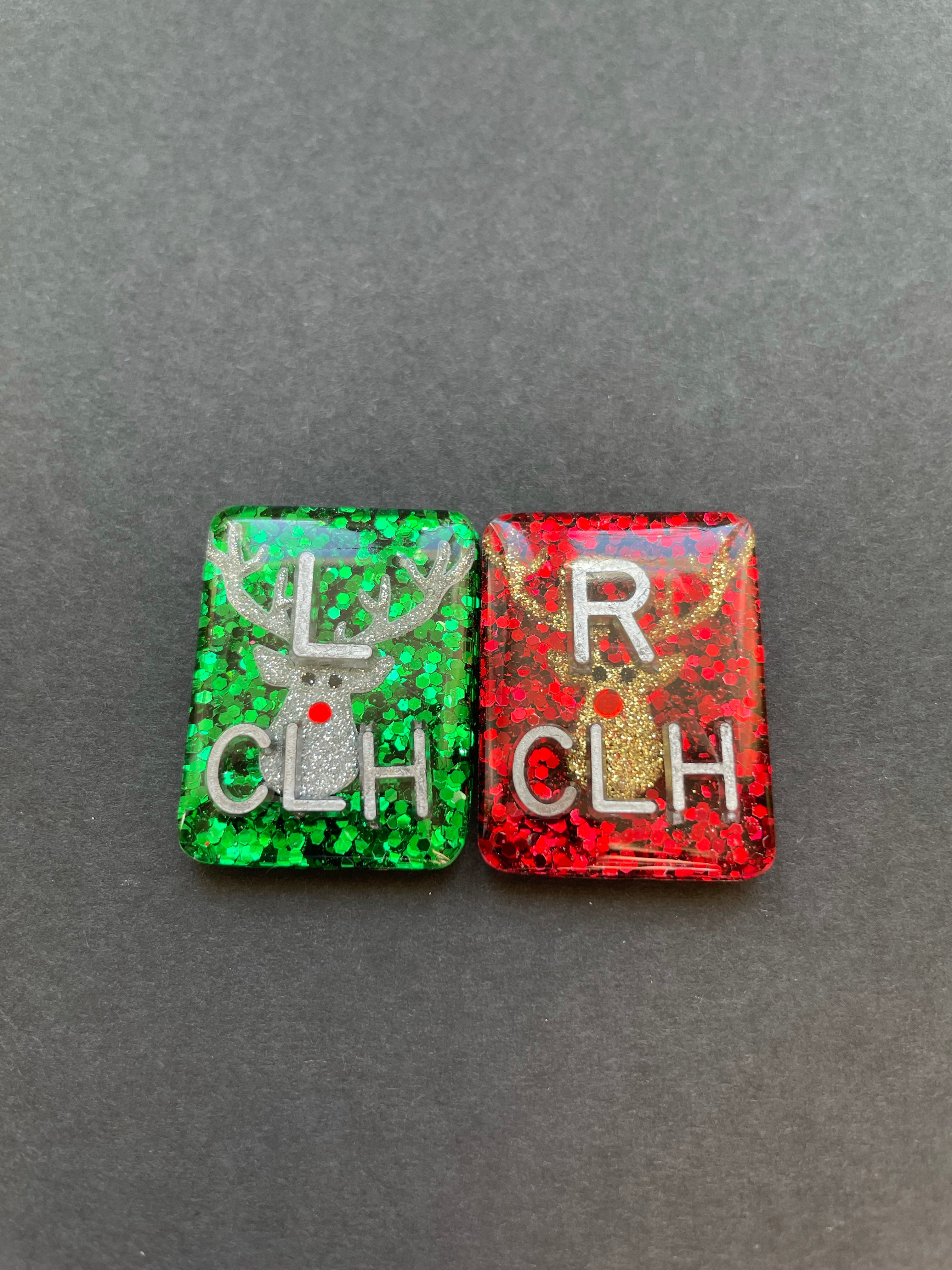 Reindeer Xray Markers, With 2 or 3 Initials, Christmas Xray Markers, Holiday Xray Markers